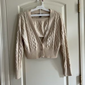 Forever 21 two piece cropped sweater set